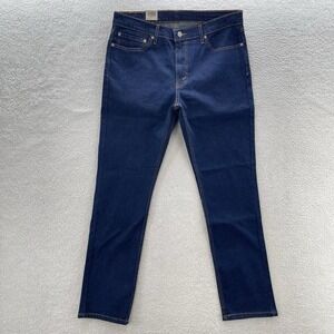 Levis 511 Jeans Men 36x32 Blue Slim Dark Wash Stretch Denim Preppy Grunge NEW